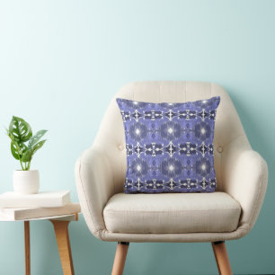 Coussin Kaleidoscope Indigo de Minuit