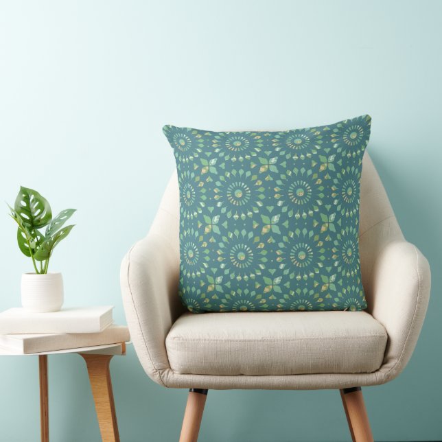 Coussin Kaleidoscope Roue Motif Une libellule (Chaise)
