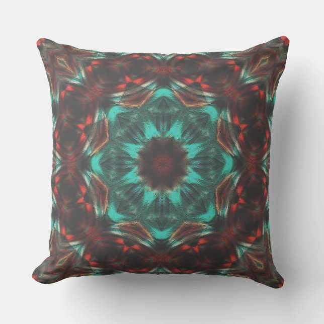 Coussin Kaléidoscope sculpté dans le grain, dans le style  (Recto)