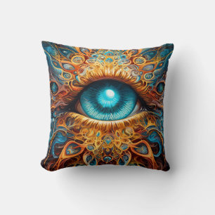Coussin Kaleidoscope surréaliste