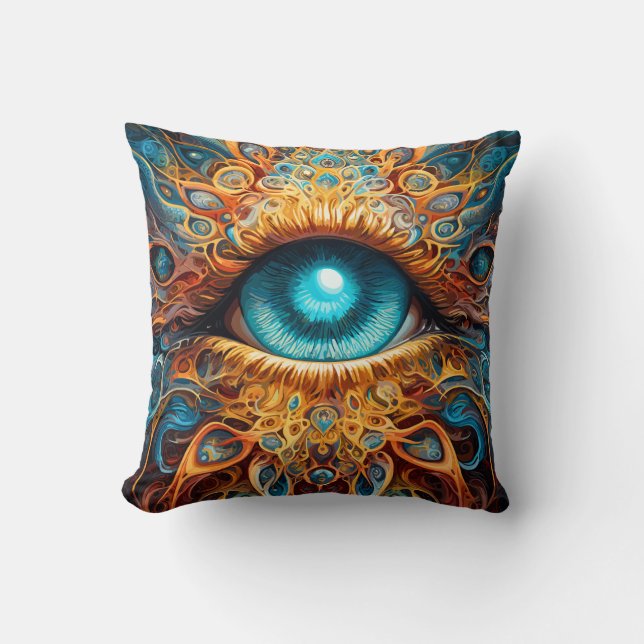 Coussin Kaleidoscope surréaliste (Recto)