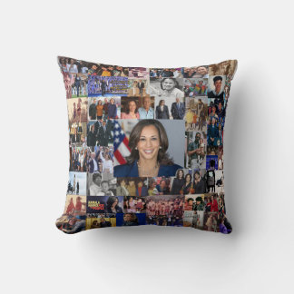 Coussin Kamala Harris Collage Jeu d'oreiller