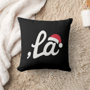 Coussin Kamala Harris drôle 2024 Comma La Noël