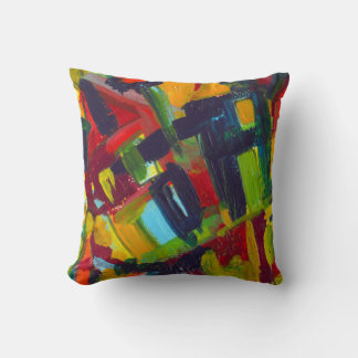 Coussin Kandinsky '304' Peinture Abstraite colorée