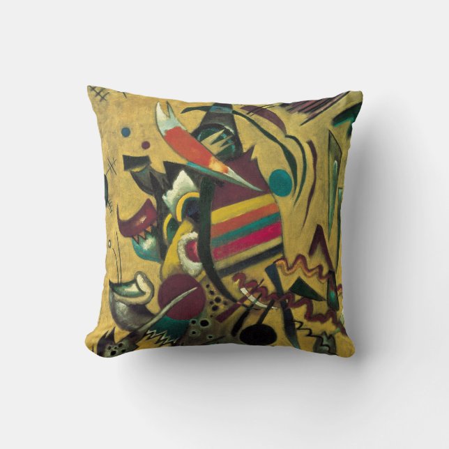 Coussin Kandinsky Abstrait Points Peinture (Recto)