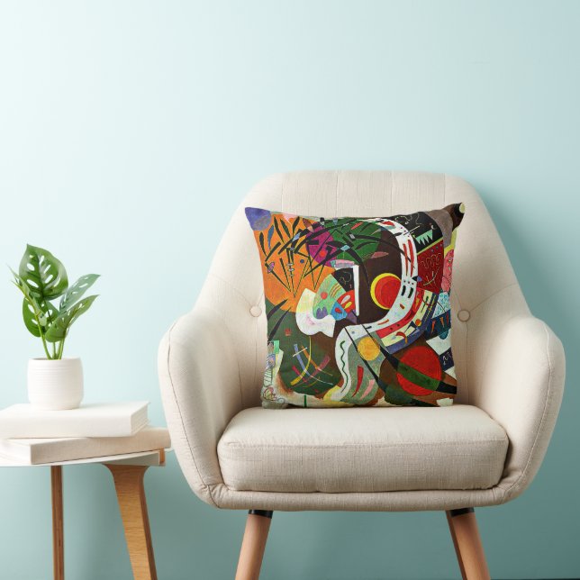 Coussin Kandinsky - Courbe dominante (Chaise)