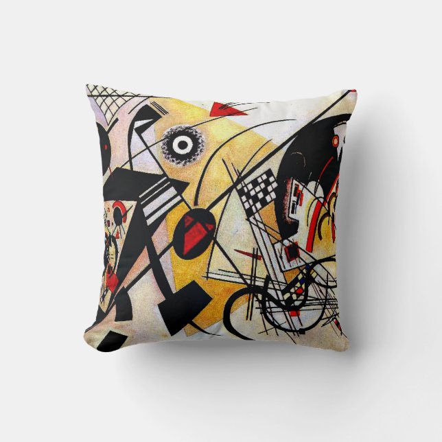 Coussin Kandinsky - En ligne, art abstrait,  (Recto)