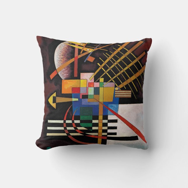 Coussin Kandinsky peinture Abstraite oeuvre classique (Recto)