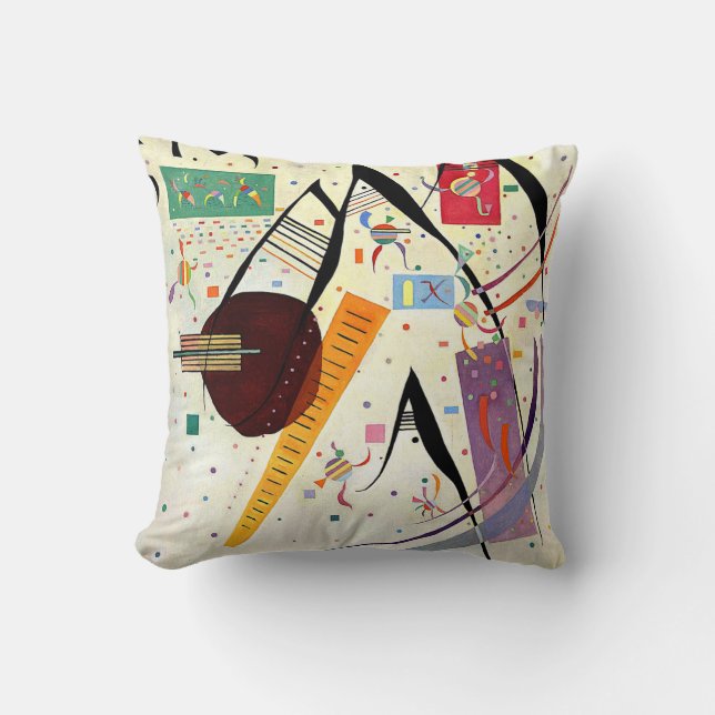 Coussin Kandinsky - Points noirs (Recto)