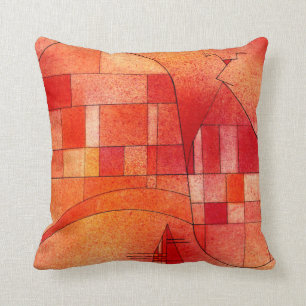 Coussin Kandinsky - rose jaune