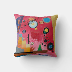 Coussin Kandinsky - Rouge lourd