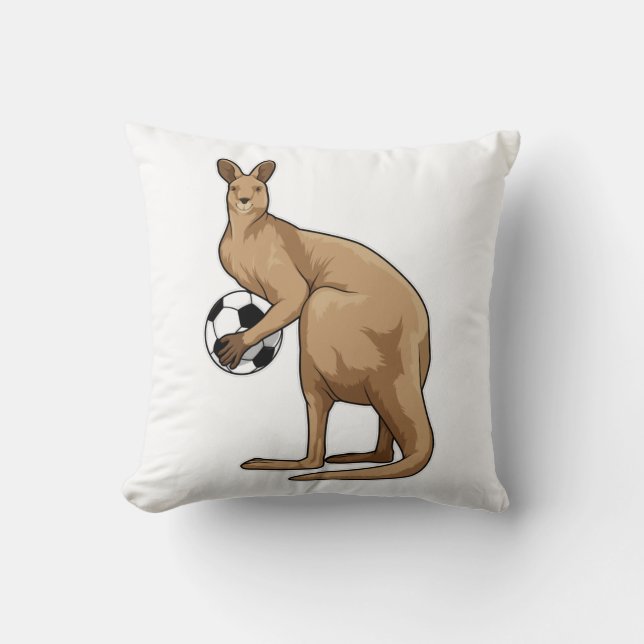 Coussin Kangourou au Soccer Sports (Recto)