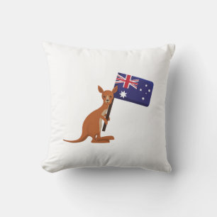 Coussin kangourou drapeau australie