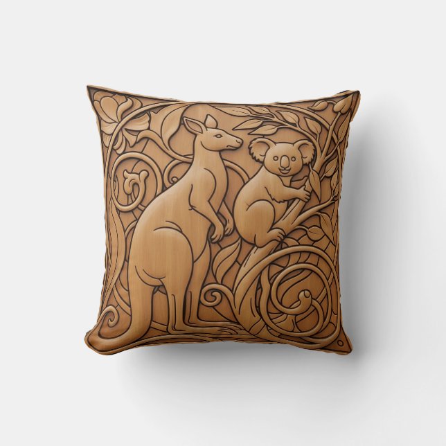 Coussin Kangourou et Koala (Recto)
