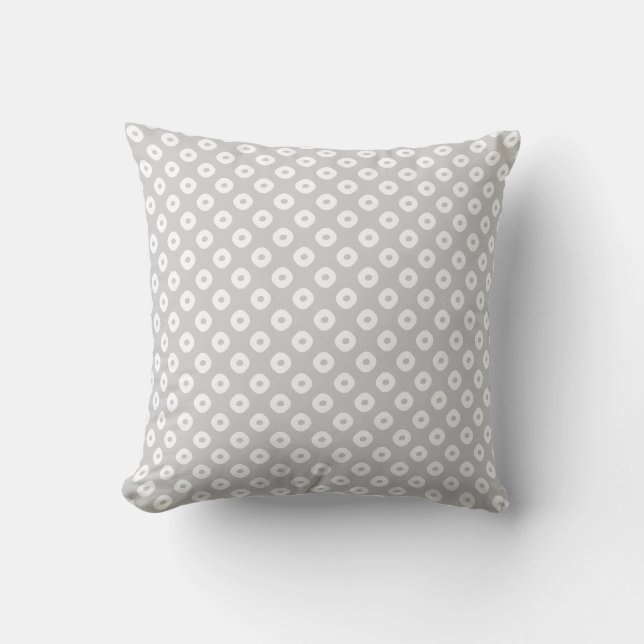 Coussin "Kanoko" Fawn Spot Motif Blanc (Recto)