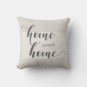 Coussin Kansas - Maison douce burlap-look