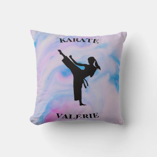 Coussin Karate Féminin Tourbillon Pastel