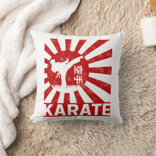 Coussin Karate Martial Arts avec design Vintage japonais