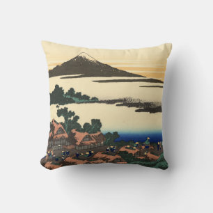 Coussin Katsushika Hokusai Dawn in Kai province Poster