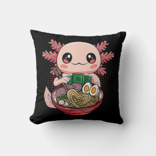 Coussin Kawaii Axolotl Manger Ramen nouilles Anime Gift Gi