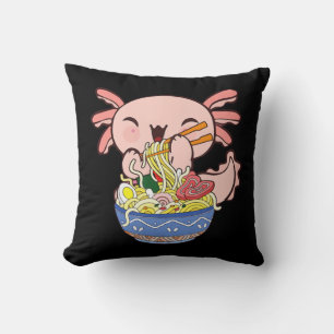 Coussin Kawaii Axolotl Ramen nouilles Anime Japonaise Enfa
