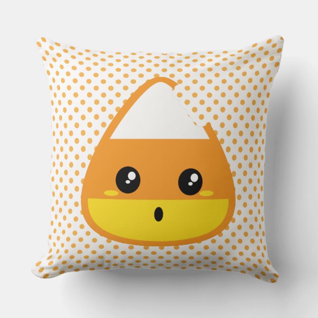 Coussin Kawaii Candy Corn Jeu d'oreiller (Recto)