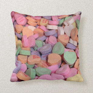 Coussin Kawaii Candy Valentine Coeurs de conversation