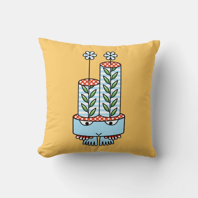 Coussin Kawaii coloré mignon personnage de dessin animé co (Recto)