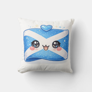 Coussin Kawaii Drapeau Écosse