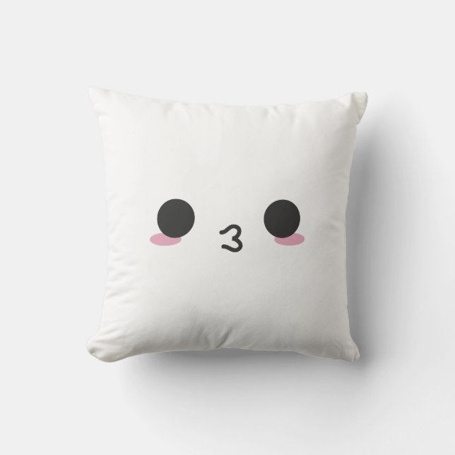 Coussin Kawaii fait face - à deux faits face (Recto)