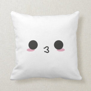 Coussin Kawaii fait face - à deux faits face