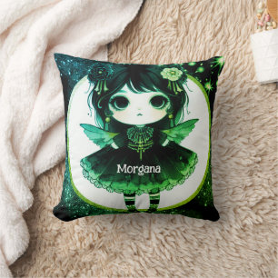 Coussin Kawaii Goth Girls Cute Personnalisé Gothique Chibi