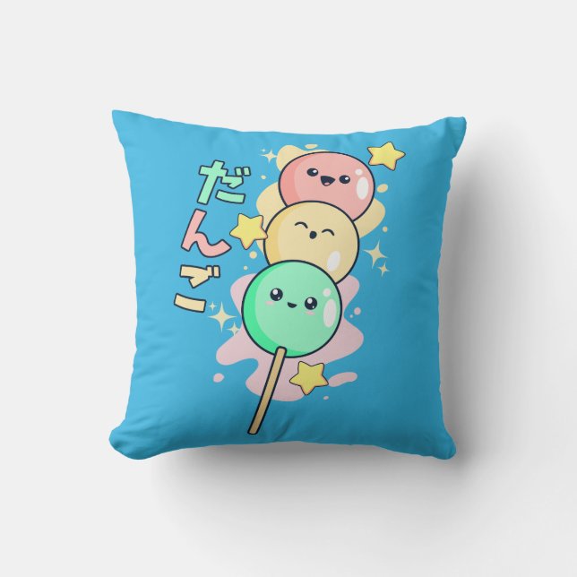 Coussin Kawaii Hanami Dango  (Recto)