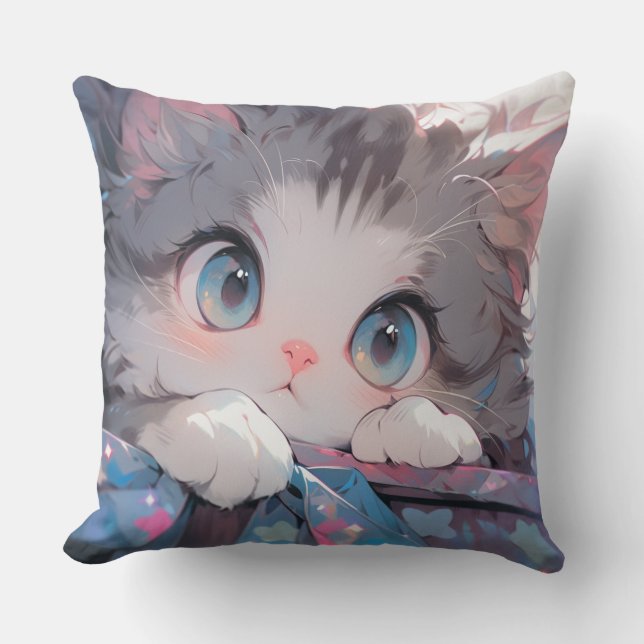 Coussin Kawaii Kat (Recto)