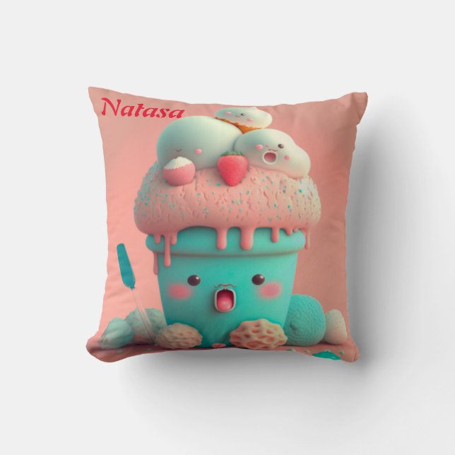 Coussin Kawaii lance l'oreiller (Recto)