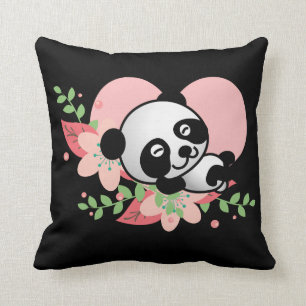 Coussin Kawaii Panda Ours Mignonne Drôle Noms Cadeaux