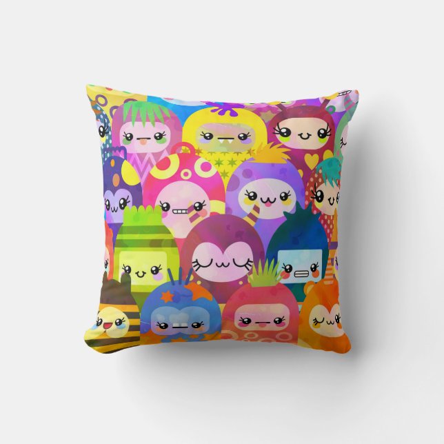 Coussin Kawaii Petit Monstres Bébé (Recto)