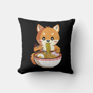 Coussin Kawaii ramen shiba inu cadeau amoureux de nouill