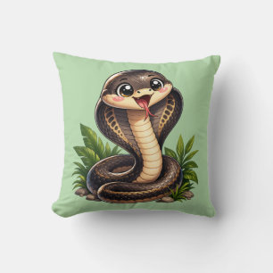 Coussin Kawaii Serpent Cobra Mignon