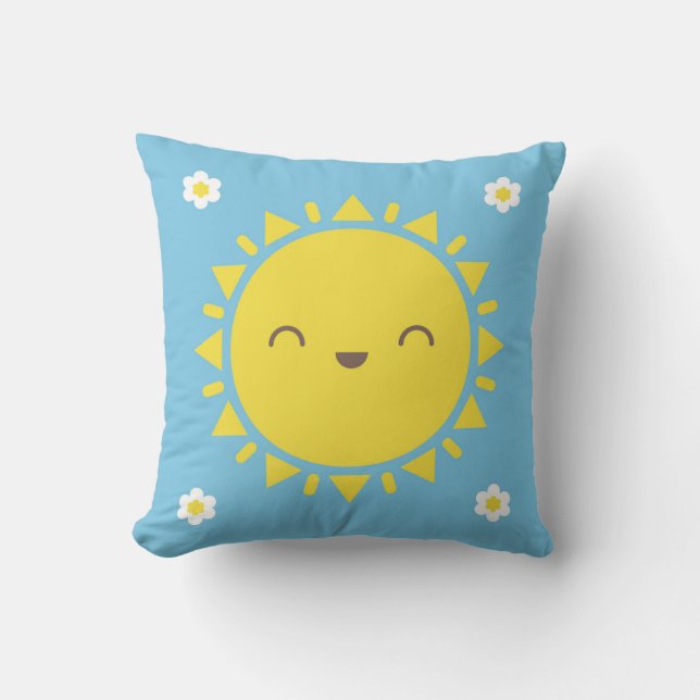 Coussin Kawaii Sunny Days réversible (Recto)