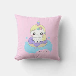Coussin Kawaii Unicorn
