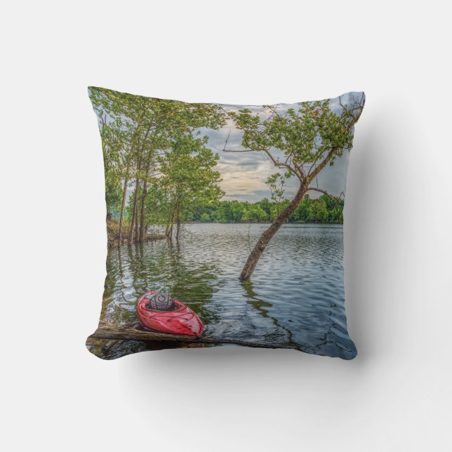 Coussin Kayak Flottant Sur Le Lac Table Rock (Recto)