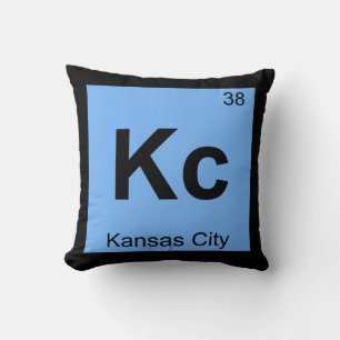 Coussin Kc - Symbole de tableau périodique de la chimie de
