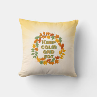 Coussin Keep calm and eat