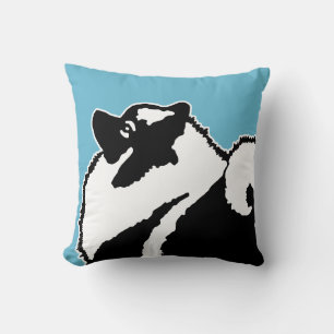 Coussin Keeshond Graphics - Cute Original Chig Art