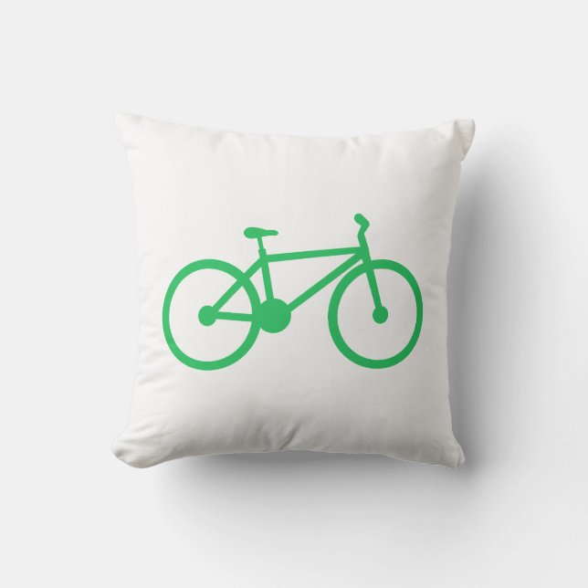 Coussin Kelly Green Bicycle (Recto)