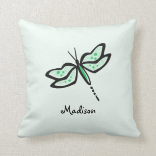 Coussin Kelly Green Dragonfly