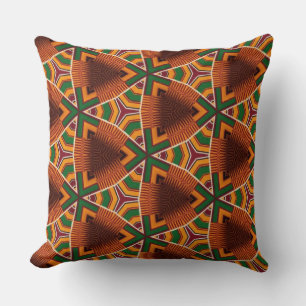 Coussin Kente Géométrie Kwanza Afrocentric