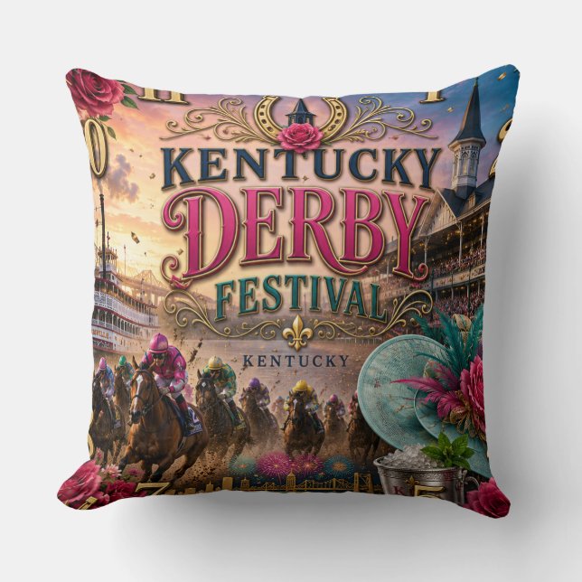 Coussin Kentucky Derby Festival (Recto)