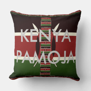Coussin Kenya Nous sommes plus forts Ensemble : Kenya Pamo